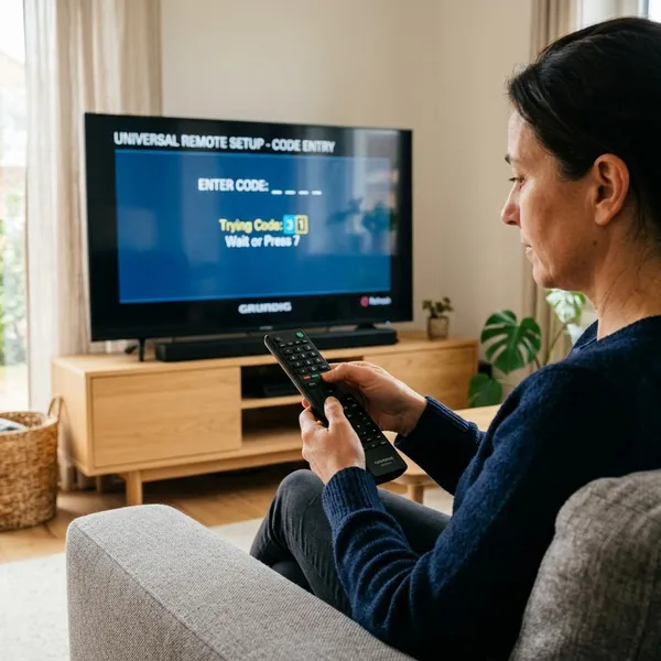 Grundig TV Code manuell eingeben