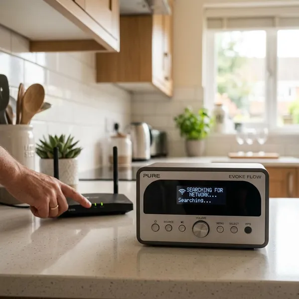 Internetradio per WPS verbinden
