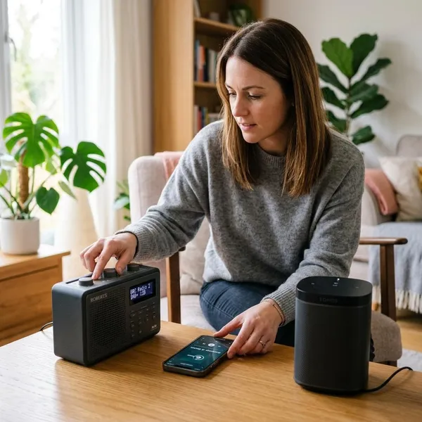 Bedienung von DAB Radio und Internetradio